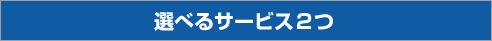 選べるサービス２つ