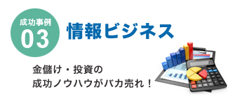 成功事例03　情報ビジネス