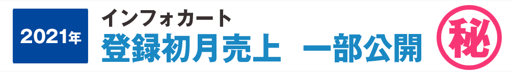 2014年 1月度　インフォカート登録初月売上 一部公開