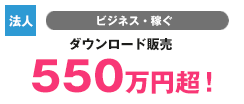 【個人】美容・健康 オンライン物販　546万円超！